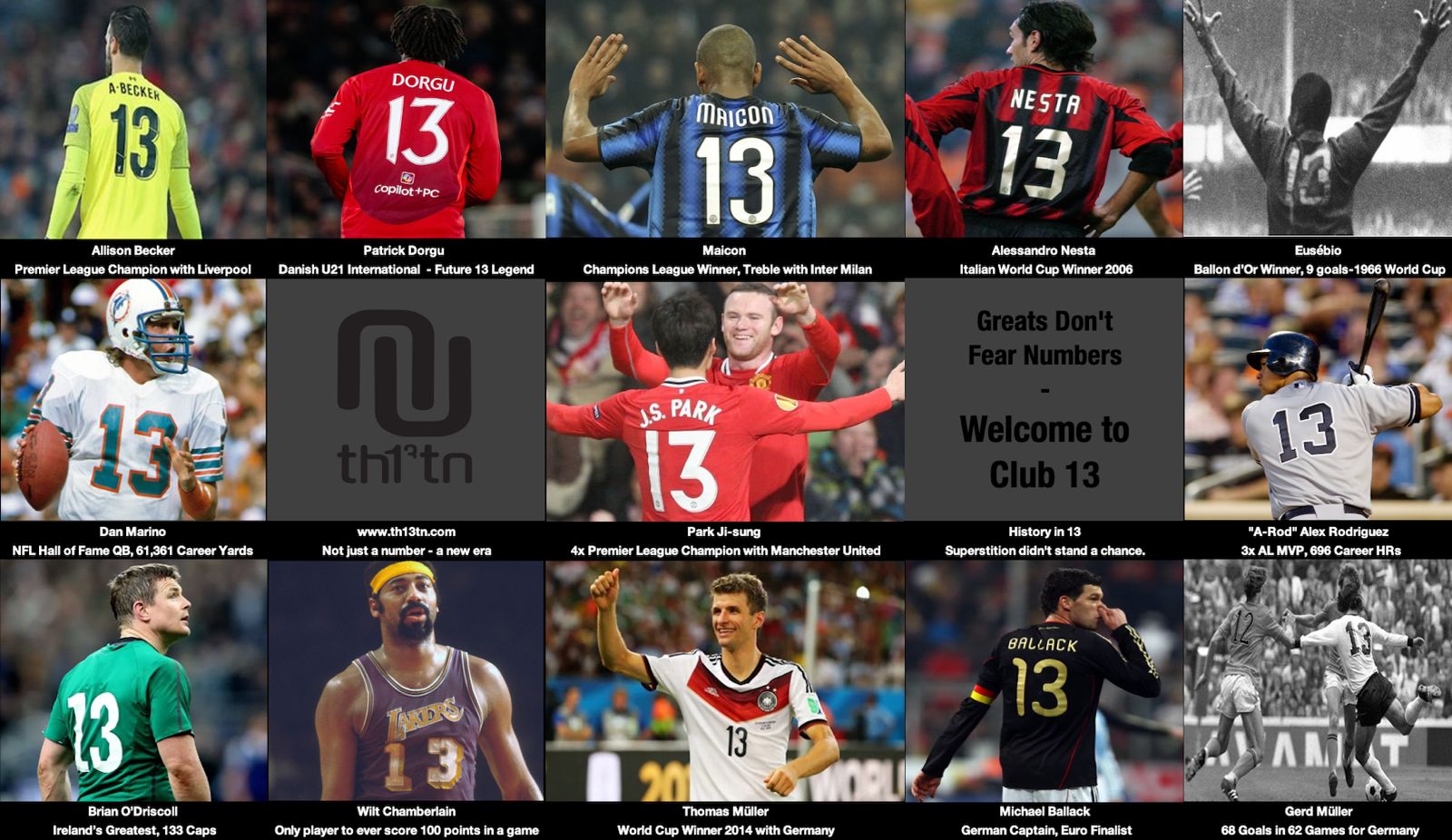 About 4 Club 13 Legends in 13 Updated